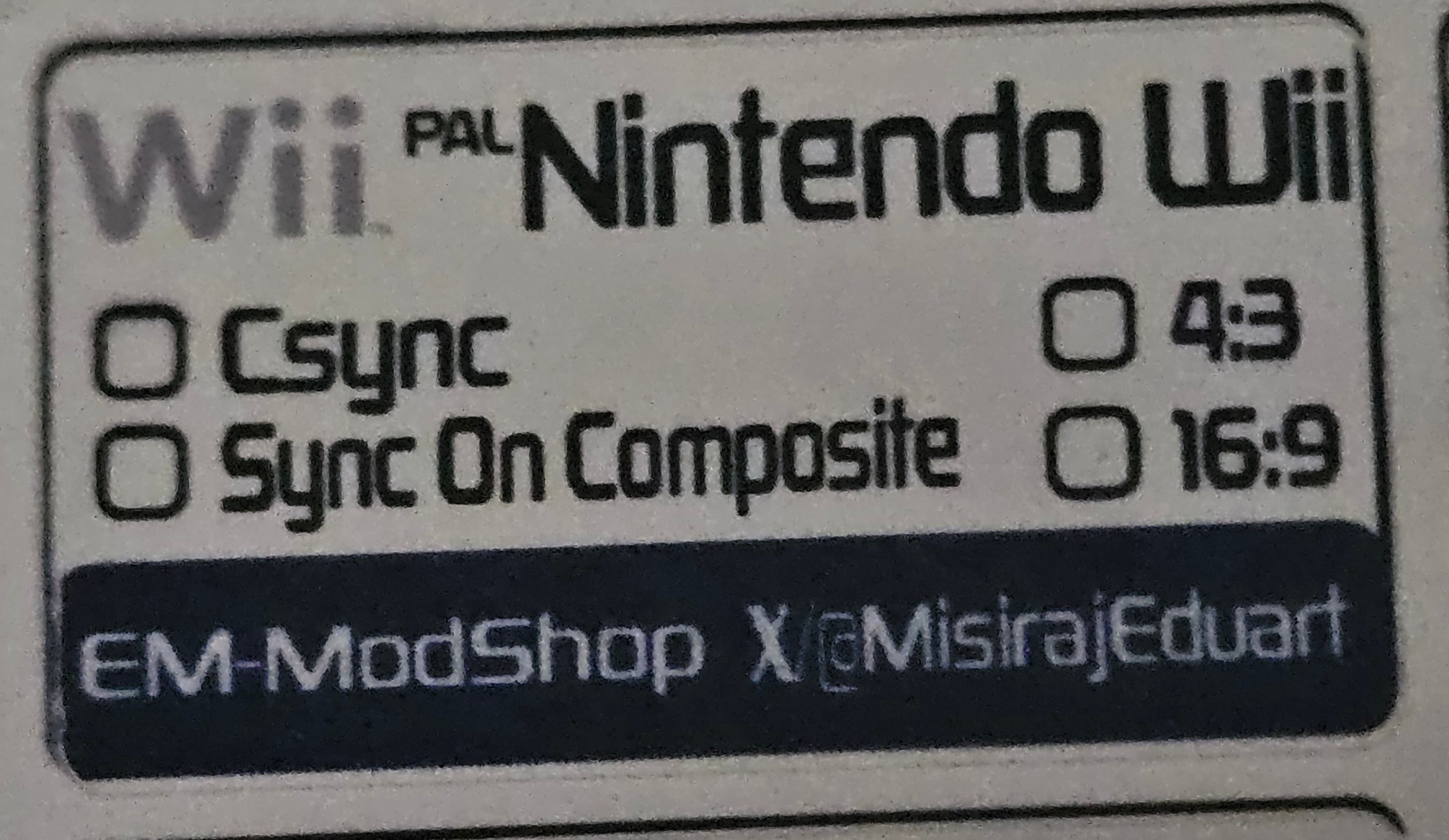 PAL Nintendo Wii (Europe, Australia) RGB Scart cable