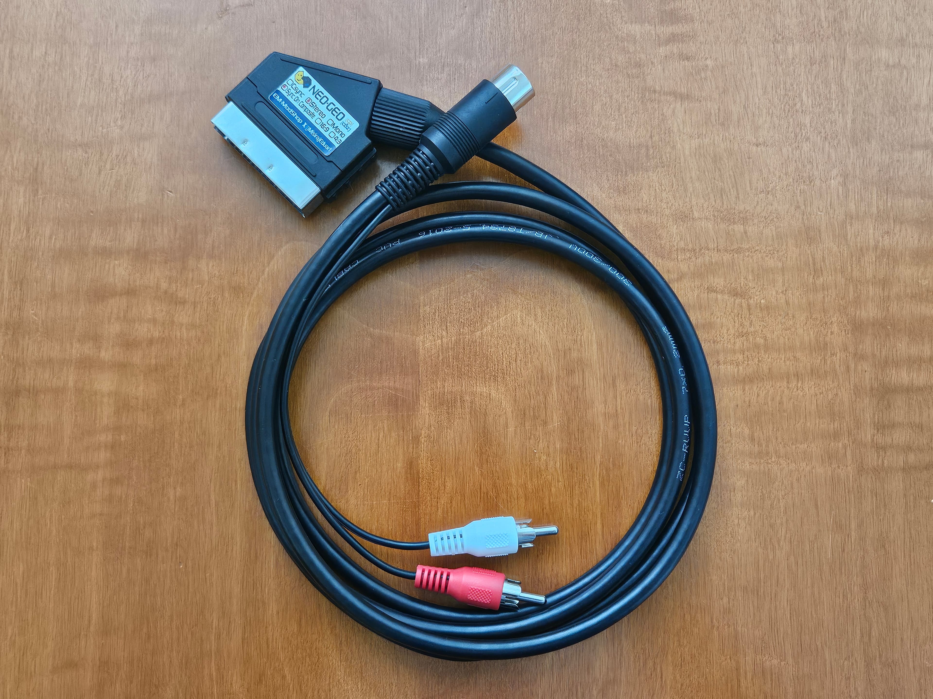 SNK NEO-GEO CD/CDZ Stereo RGB Scart cable