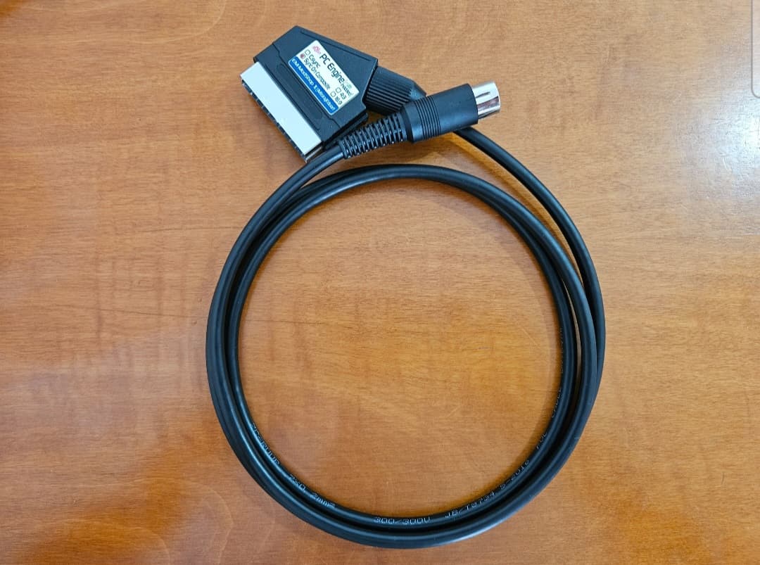 PC Engine/TurboGraphx 16 RGB Scart cable