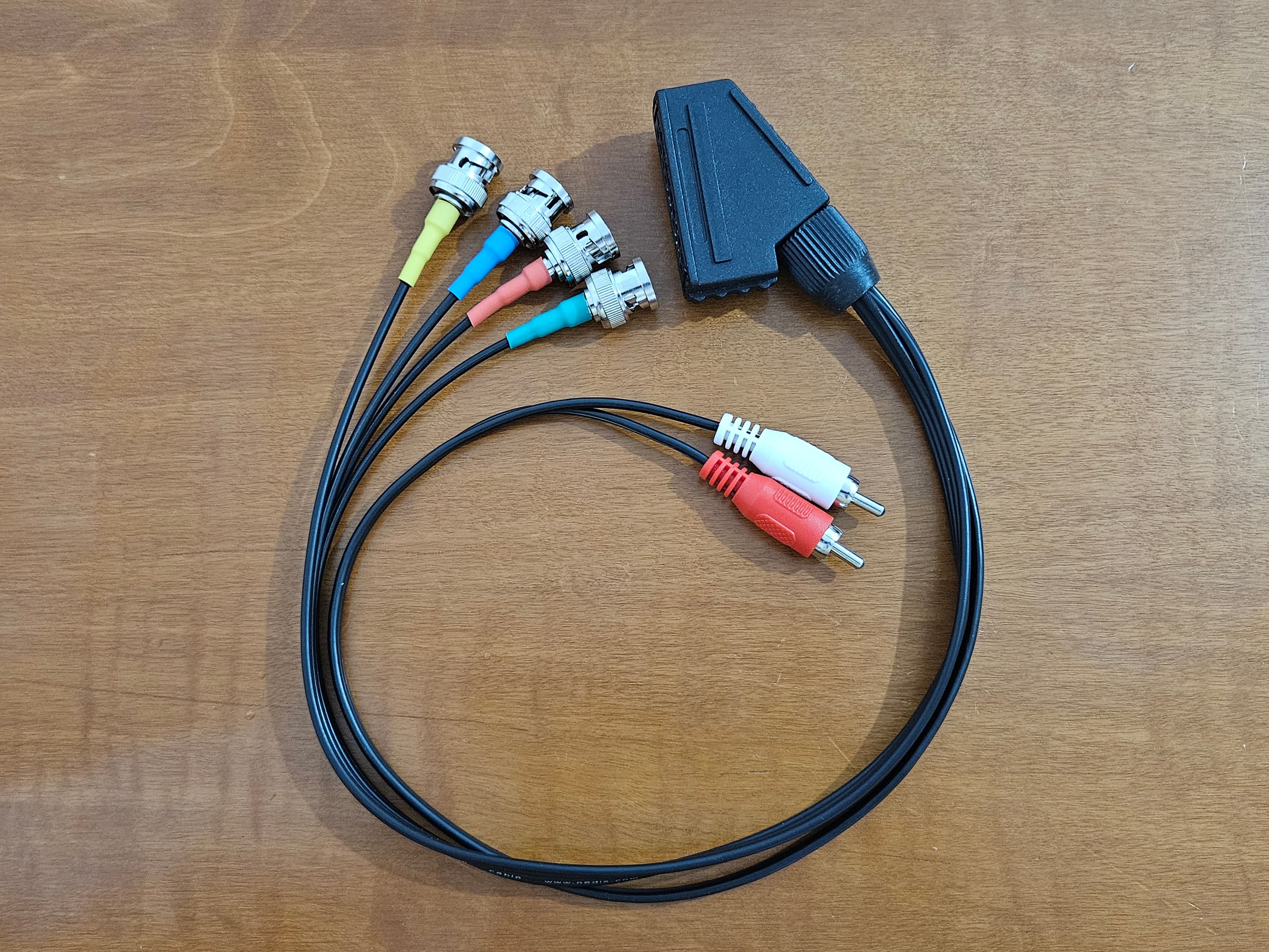 Scart Female to BNC adapter