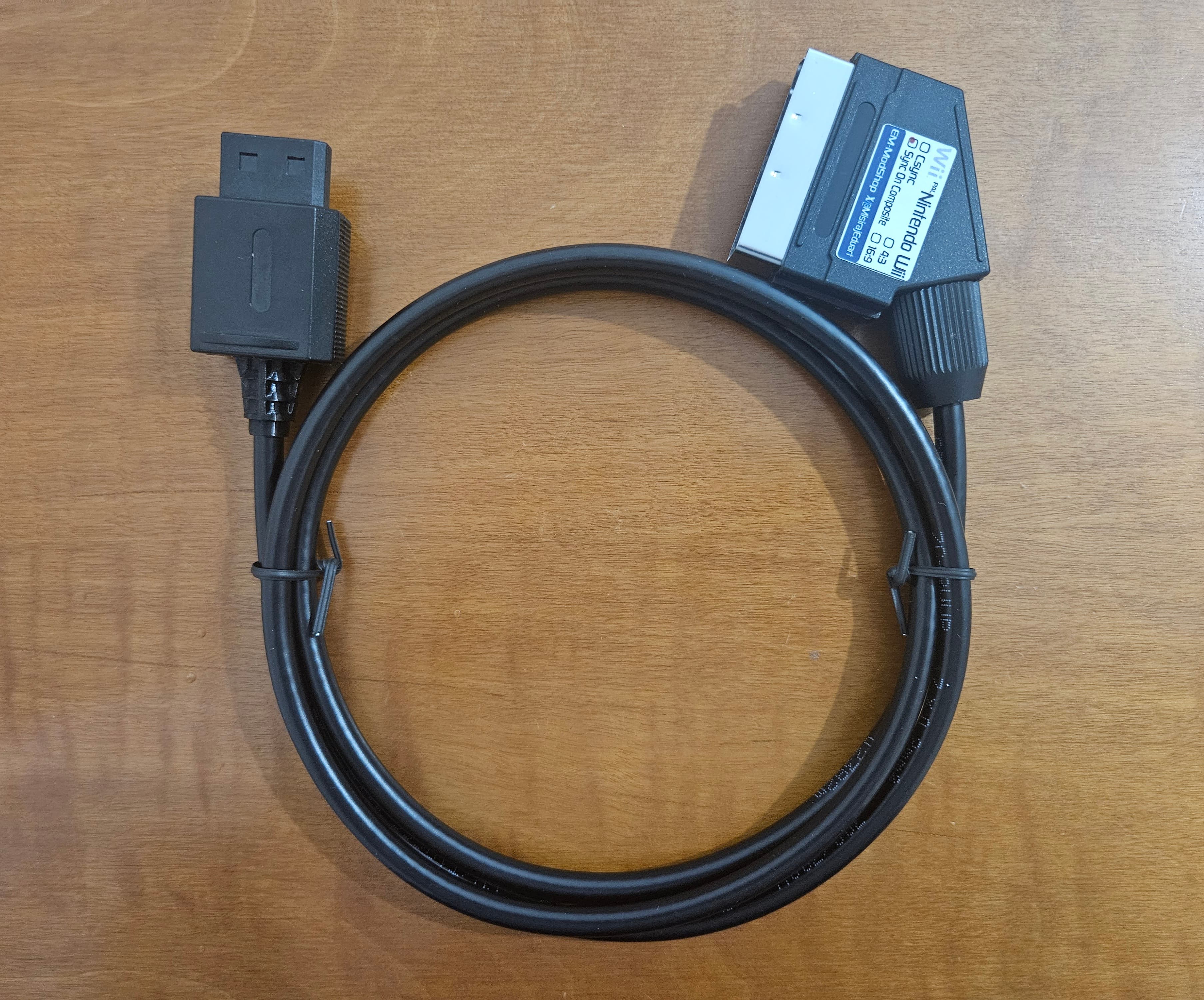 PAL Nintendo Wii (Europe, Australia) RGB Scart cable